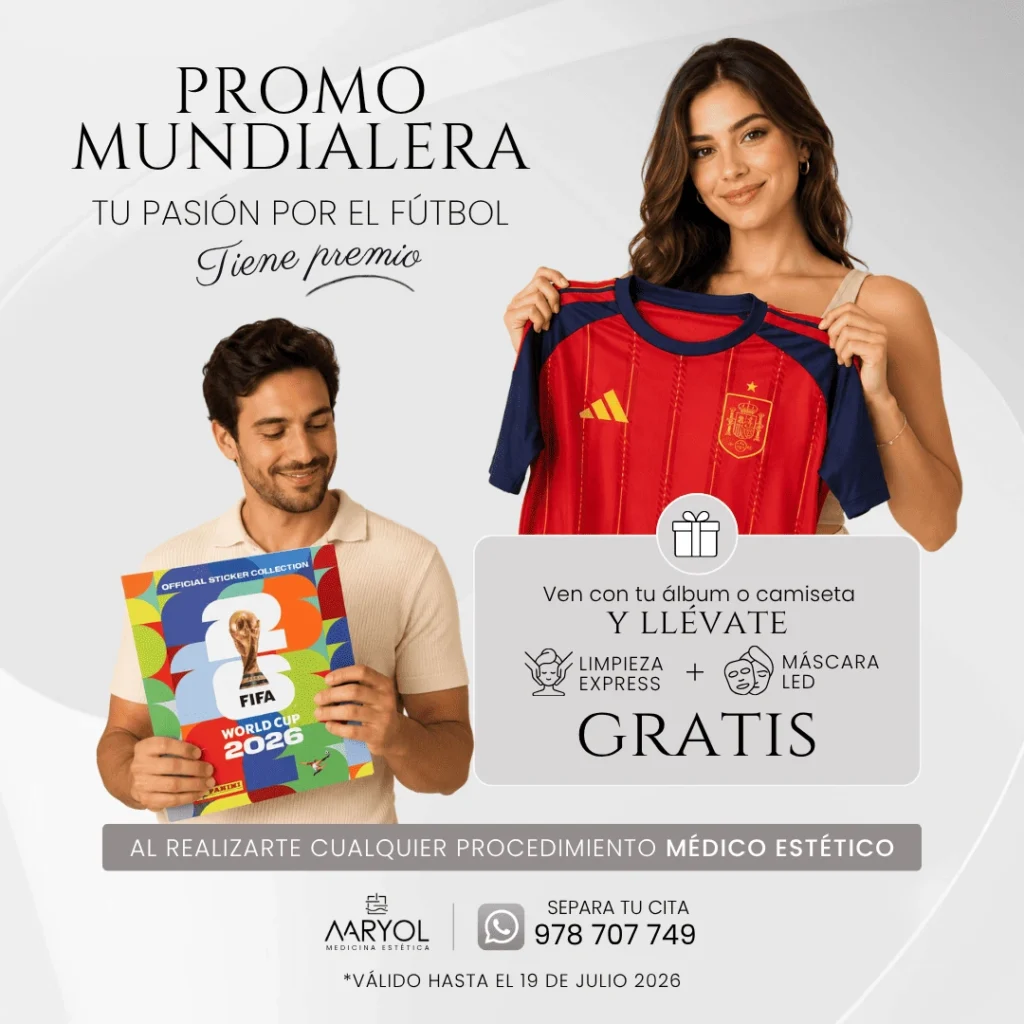 Promo mundialera en Maryol Medicina Estética