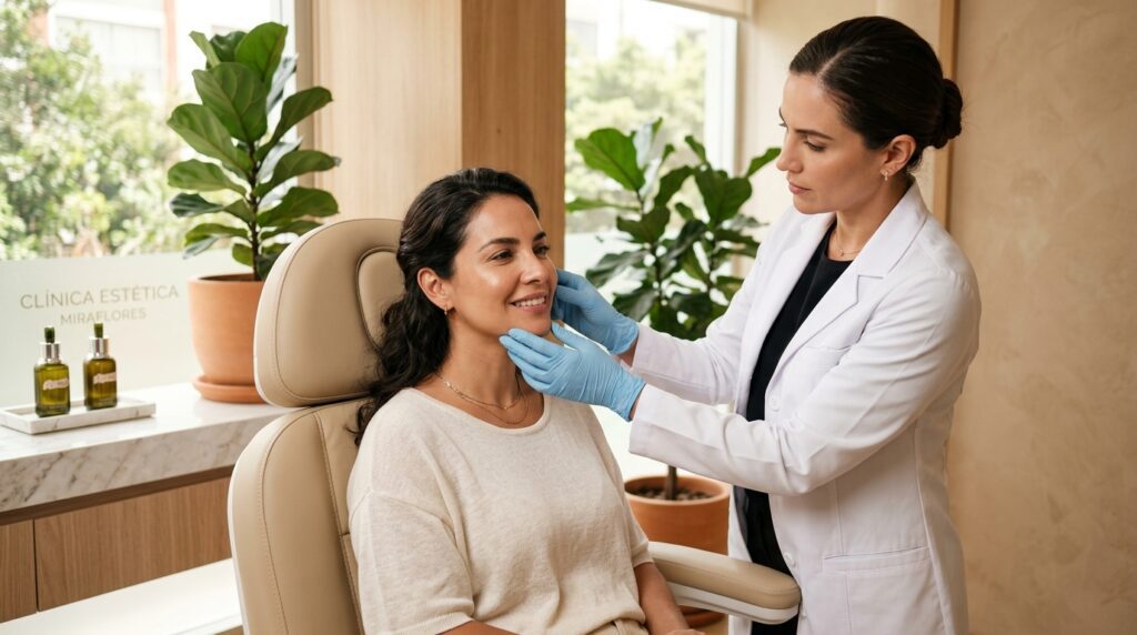 Evaluación médica para bioestimuladores de colágeno en Clínica Estética Maryol Miraflores Lima