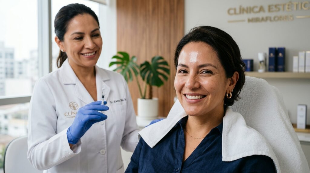 Aplicación de microdosis de toxina botulínica para resultados naturales y prevención de arrugas en Miraflores Lima